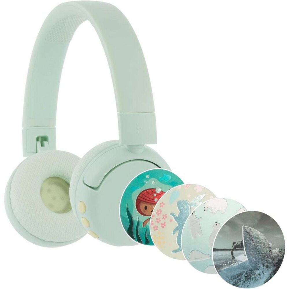 Open Box - ONANOFF -  BuddyPhones POP Fun, Foldable Bluetooth Ki Green